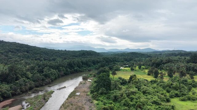 Konkan Maharashtra Top View with River