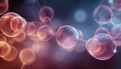 Abstract Molecules And Communication Technology: Utilizing Label Circles And Space For Your Business, Social Media, Network, And Web Content