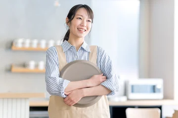 Fotobehang Muziek カフェ　スタッフ　女性  © naka