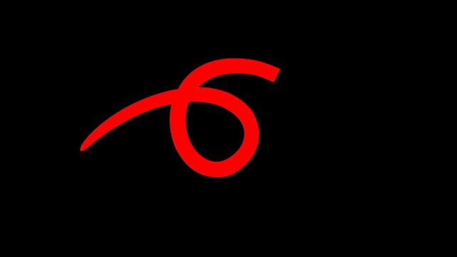 2d thin arrow animation. arrow on transparent background motion design. 4K resolution