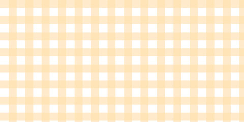 Yellow Gingham Seamless Pattern &ndash; Minimalist Pastel Plaid Background for Fabric and Digital Design