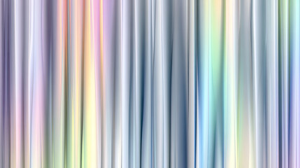 Obraz premium Vibrant abstract background with vertical pleats featuring iridescent color transitions and soft gradient reflections isolated on white background 