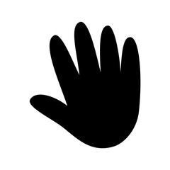 Hi, hello hand emoji. Vector image