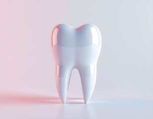 Single White Tooth in Minimal Studio Setup