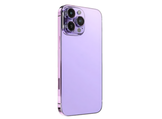 Purple Smartphone Design: This image features a modern, sleek smartphone in a vibrant purple hue, with a focus on its innovative camera setup and elegant design.