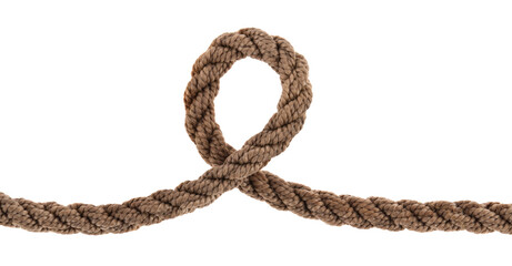 Rope isolated on white background.