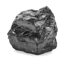 Obraz premium Coal isolated on white background.