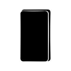 Naklejka premium Black and White Vector Illustration of a Closed Book, Simple Design