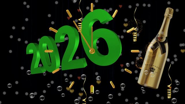 nowy rok, sylwester, zabawa, 2026, zegar