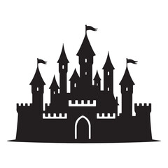 castle on a white background