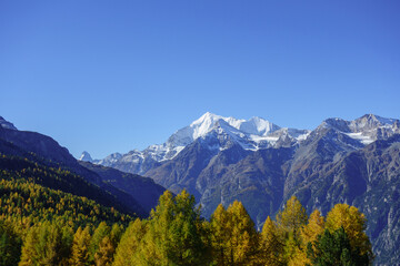 herbst in den schweizer alpen