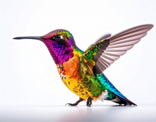 Fototapeta premium Exotic rainbow hummingbird