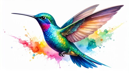 Obraz premium Stylized hummingbird icon 