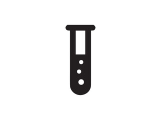 Test tube icon and illustration design vector design 
