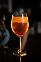 Aperol Spritz Cocktail Close-Up