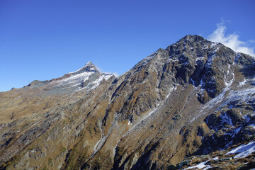 Herbstzeit im Kanton Wallis in der Schweiz
