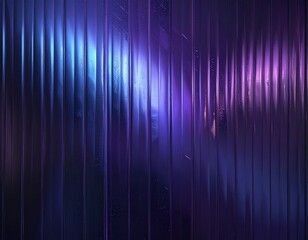 Modern luxury abstract background with reeded glass texture in dark blue and purple