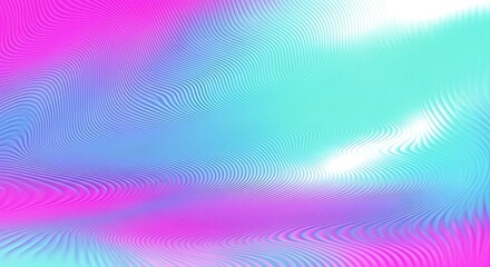 Obraz premium Vibrant Abstract Background with Wavy Lines in Pink Blue and Turquoise Colors Creating a Dynamic Gradient Effect for Modern Design