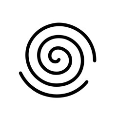 Spiral Icon – Abstract Hypnotic Line Symbol: Abstract spiral line icon symbolizing motion, hypnosis, or creativity. Ideal for design, mental health, or motion themes.
