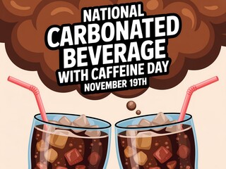 Celebrate national carbonated beverage with caffeine day on november 19th with refreshing drinks