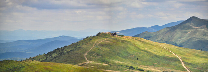 beautiful mountain landscape in the Bieszczady National Park  Bieszczady Mountains beauty in nature © Aldona
