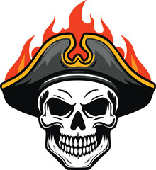 Halloween Skeleton Wizard in Cloak and Star Hat – Gothic Fantasy Character Silhouette