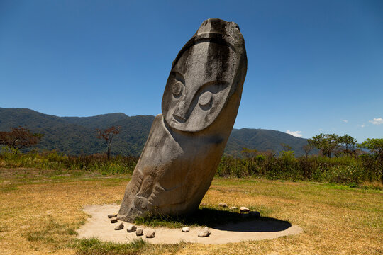 Palindo megalith, from unknown prehistoric megalithic cultures, is located in the Bada Valley, Central Sulawesi, Indonesia