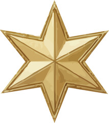 Golden starburst symbol of excellence and achievement