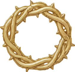 Symbolic crown of thorns, faith, Easter, suffering