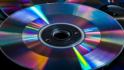 Cd Disc Texture Overlay For Graphic Design Composition