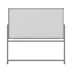 Blank whiteboard on a stand, perfect for presentations and brainstorming sessions