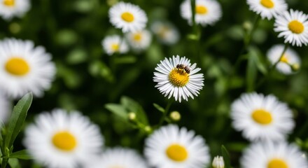 daisies in the grass