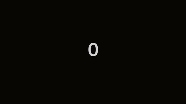 Countdown 3 second to 0 start now black backrounds 4k