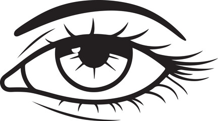 silhouette of cartoon face and big eyes