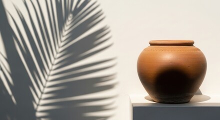 Thai pottery art display cultural museum decorative object indoor close-up