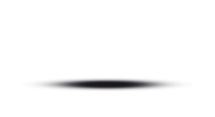 Subtle shadow effect on a clean white surface, creating a sense of depth and dimension isolated on transparent background