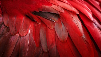 Obraz premium Red Bird Wings Feather Texture Background Eagle Fly