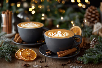 Zimowa kawa w świątecznym klimacie – aromatyczny napój w przytulnym, zimowym otoczeniu
