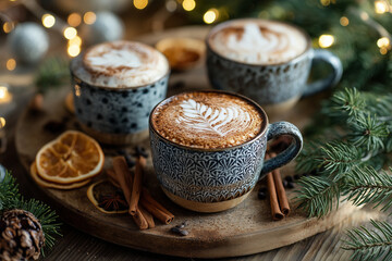 Zimowa kawa w świątecznym klimacie – aromatyczny napój w przytulnym, zimowym otoczeniu