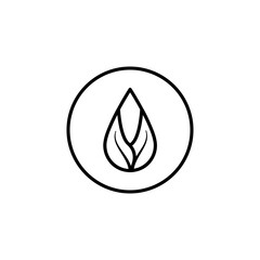 water drop icon with, simple flat style, vector illustration, symbol, pictogram design logo template, for ui or ux isolated on white for mobile app, editable