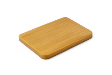Wooden cutting board for kitchen food preparation
