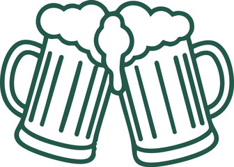 Beer mug icon design vector illustration, a cold drink symbol with popcorn