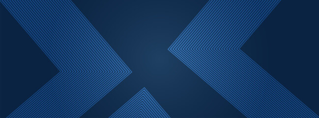 Obraz premium Dark blue background. Modern line stripes curve abstract presentation background. Luxury paper cut background. Abstract decoration, golden pattern,