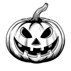 Vector illustration of pumpkin ghost cartoon