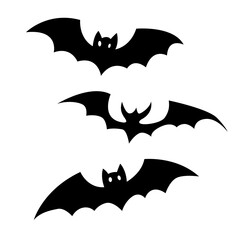 Fototapeta premium Halloween bat element, Halloween bat flock collection element