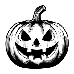 Vector illustration of pumpkin ghost cartoon