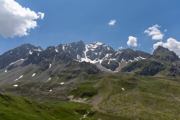 View on a mountain in the Cerces massif, French Alp