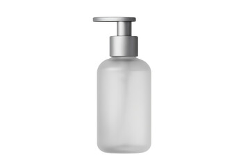 Frosted transparent dispenser bottle with pump, hygiene product