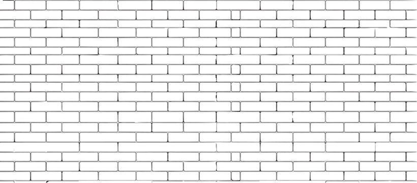 CAD Drawings. Seamless Brick Wall Pattern Outline Vector for Architecture and Construction Design in Minimal Technical Style