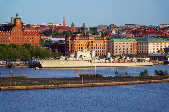 Floating maritime museum Maritiman on the Gota river on May 13, 2025 in Gothenburg, Sweden.